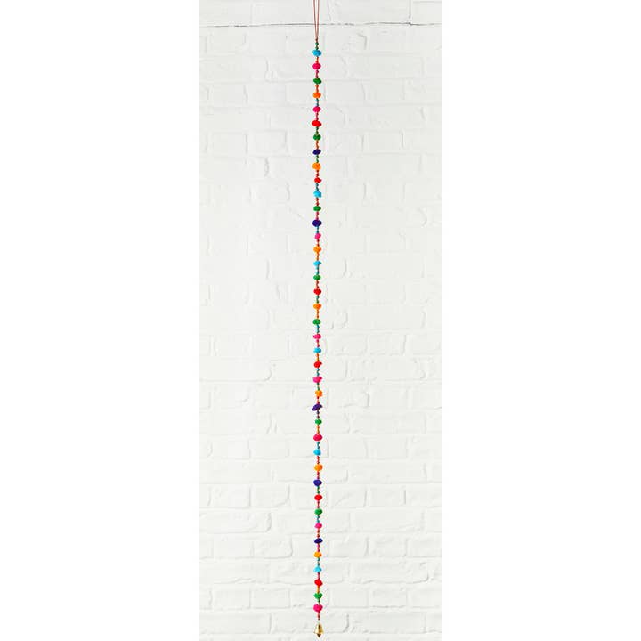 Namaste - Wholesale Bunting/Garland - Assorted Colour Pom-Pom String