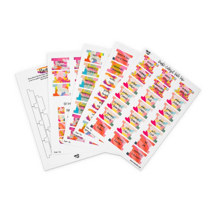 Crew + Co - Wholesale Sticker - Bible Tabs • Bright + Colorful