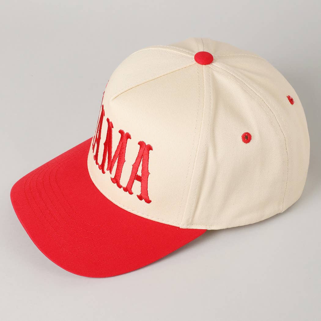 Fashion City - Wholesale Baseball Cap - Women's - MAMA Typographic Design Embroidery Baseball Cap22