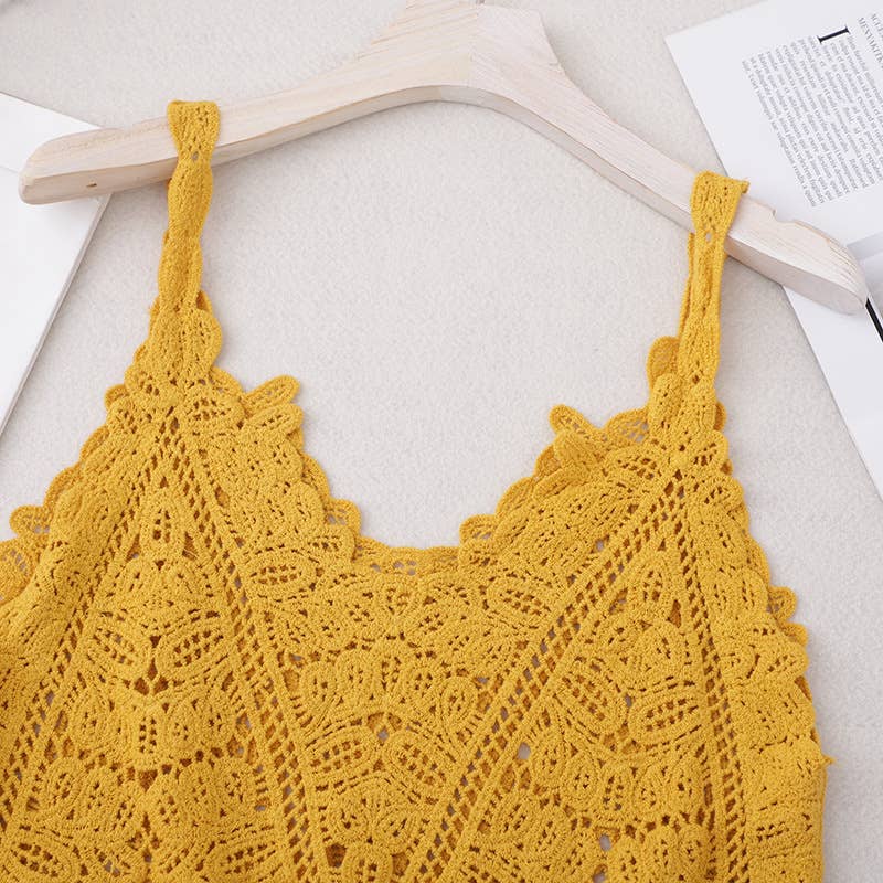 Hope & Sunshine - Wholesale Swim Cover Up - Women's - Lace Crochet Cover-up Top Tank4