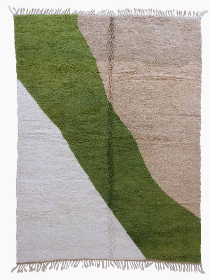 Handgefertigter Boujad Marokkanischer Luxus-Wollteppich 8x11ft für den Großhandel von bazarifinagh