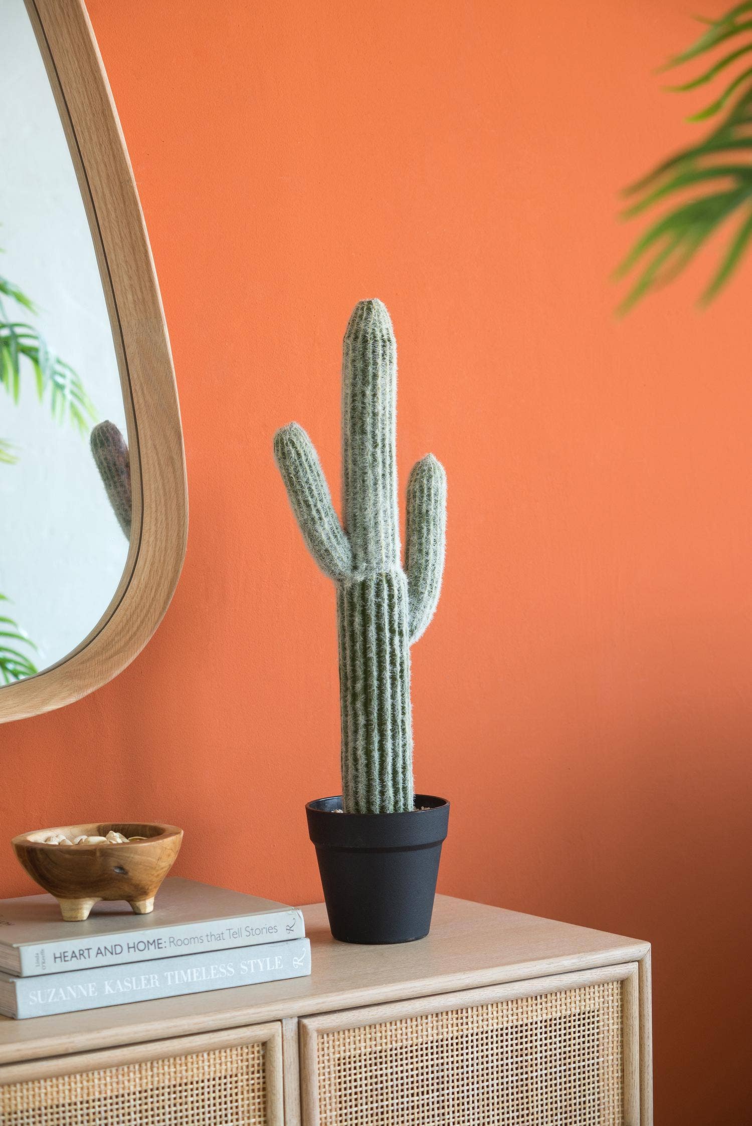 A&B Home Group Inc. - Wholesale Artificial Plant - 8x5x24.5"H Potted Faux Saguaro Cactus - White/Green6