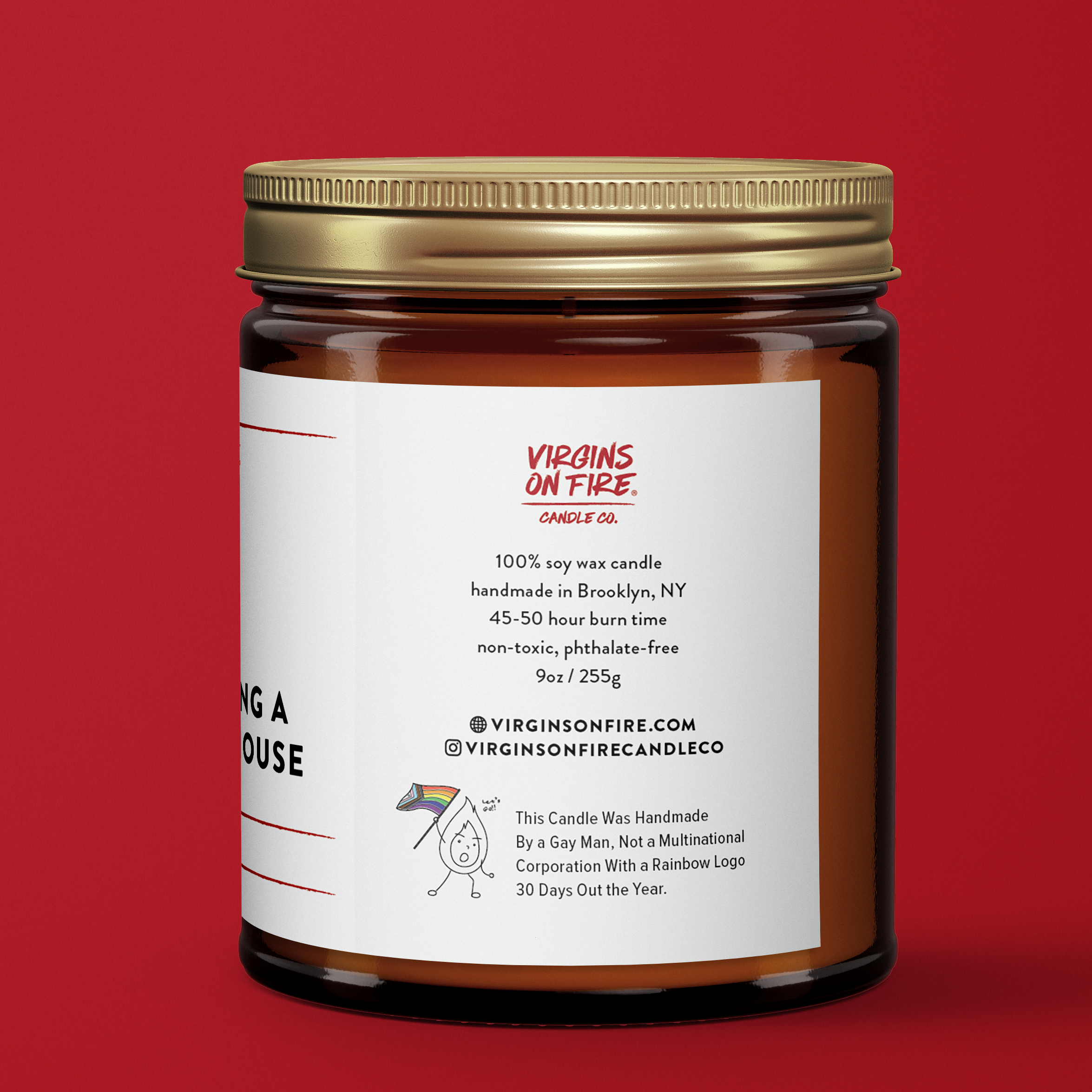 Virgins On Fire Candle Co. - Wholesale Jar/Filled Candle - FUCK IT, I'M BUYING A BEACH HOUSE (Teakwood) ☀️ Soy Candle4