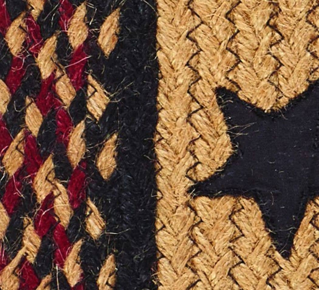 IHF HOME DECOR/IHF RUGS – wholesale Area rug – Blackberry Star Braided Jute Rug &Tabletop Collection BR-2634