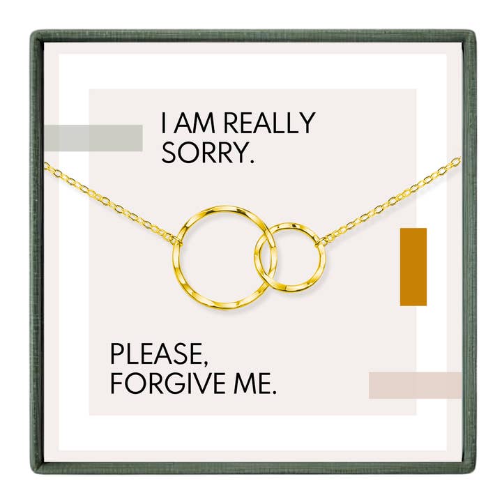 Apology Gift for Girlfriend or Wife Gold or Silver Necklace for wholesale by hope love shine