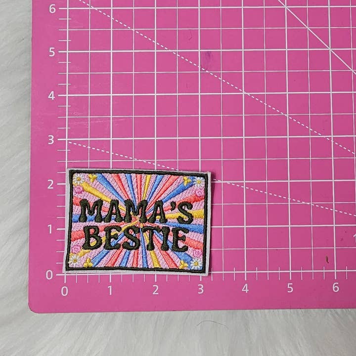Scratch Decor - Wholesale Patch - Retro Mama Floral Patch, Mama's Bestie Patch, Mommy and Me Embroidery On Patches1