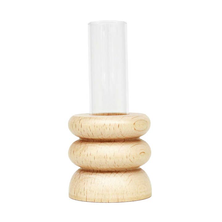 Totem Wooden Table Vase - Short Nº 1 for wholesale by 5mm Paper