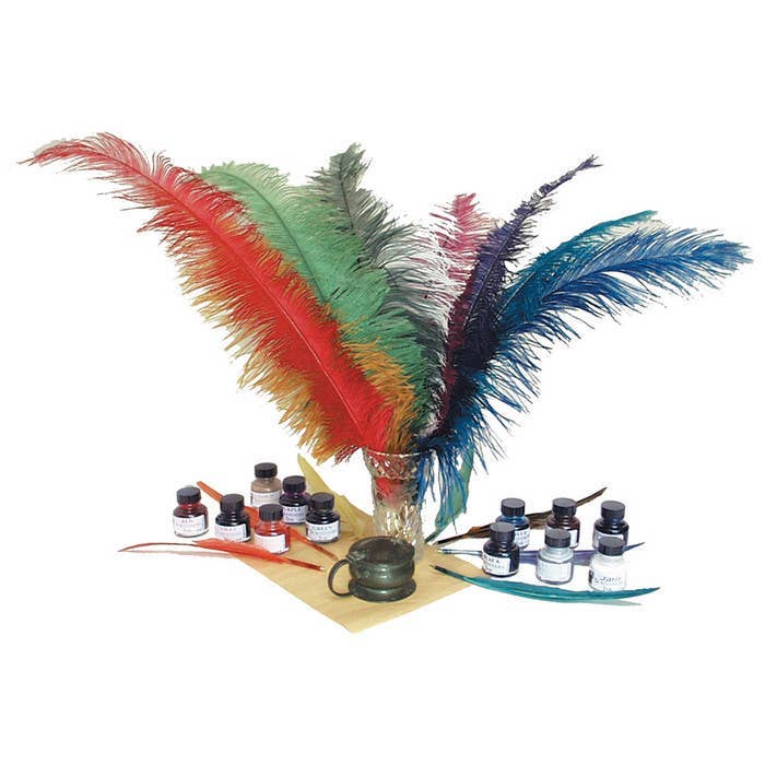Timeline Gifts Ltd - Wholesale Pen - Ostrich Feathers