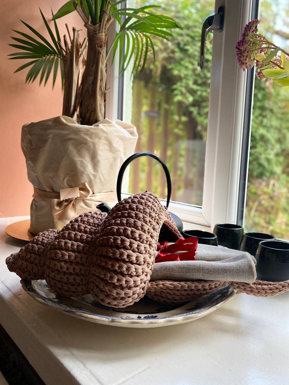 Dobbelaere Fashion – wholesale Korg – Hängande korg för förvaring av spiralskal i Taupe8