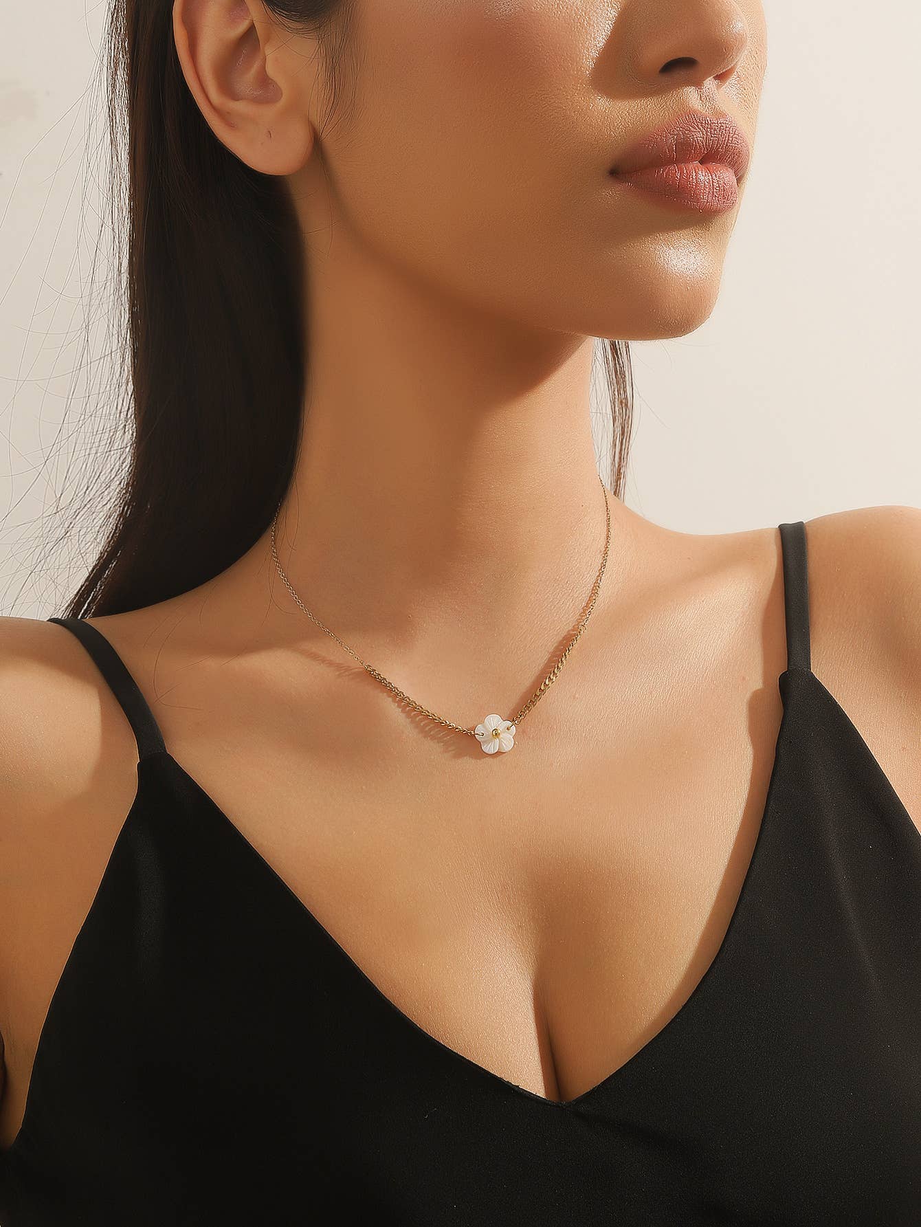 Blossom bijoux – Großhandel Gliederhalskette – 24CCA124 Halskette aus Edelstahl