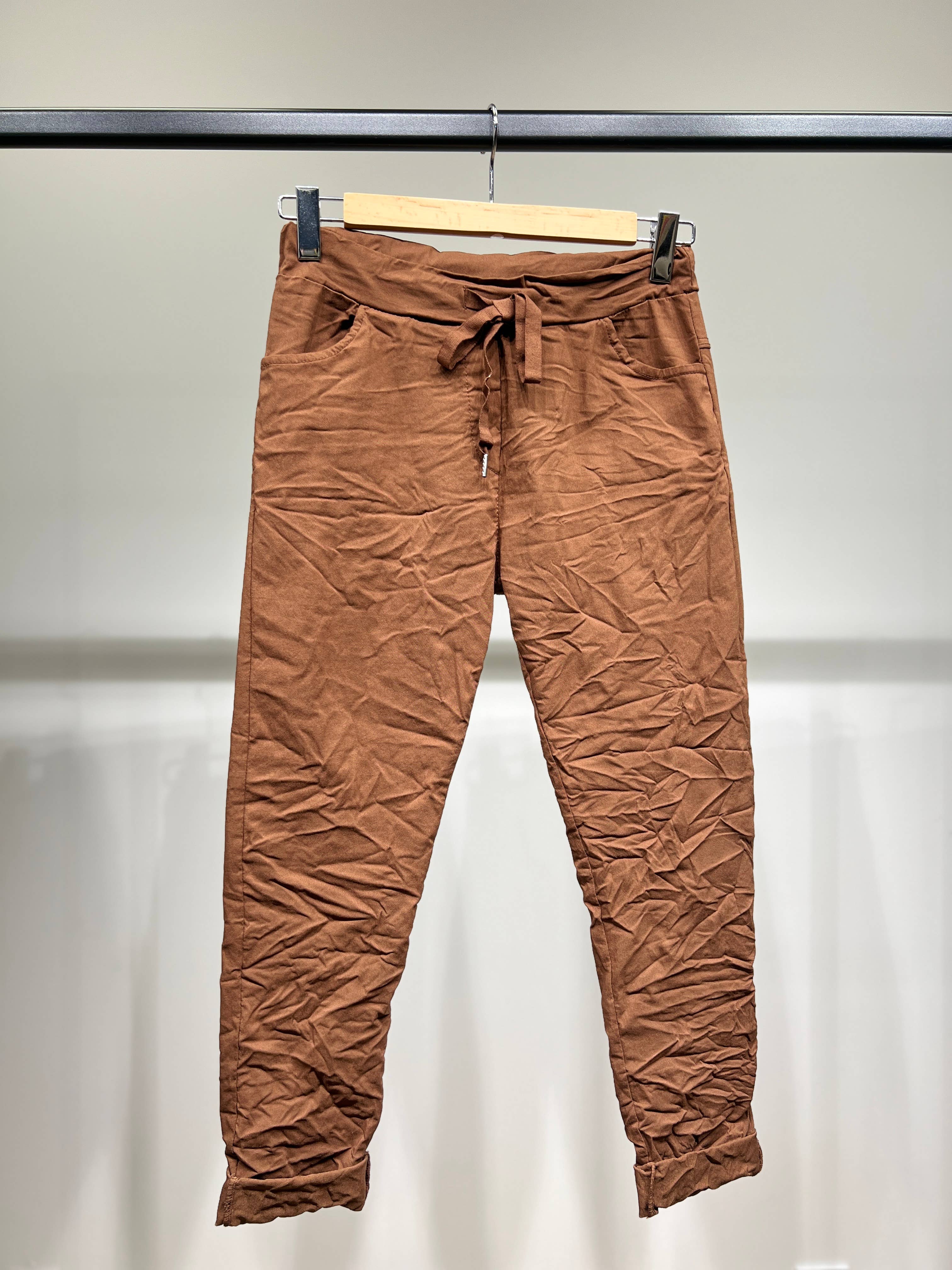 L'Emotion – wholesale Pants – Women's – Stretch Viscose Drawstring Jegging Pants5