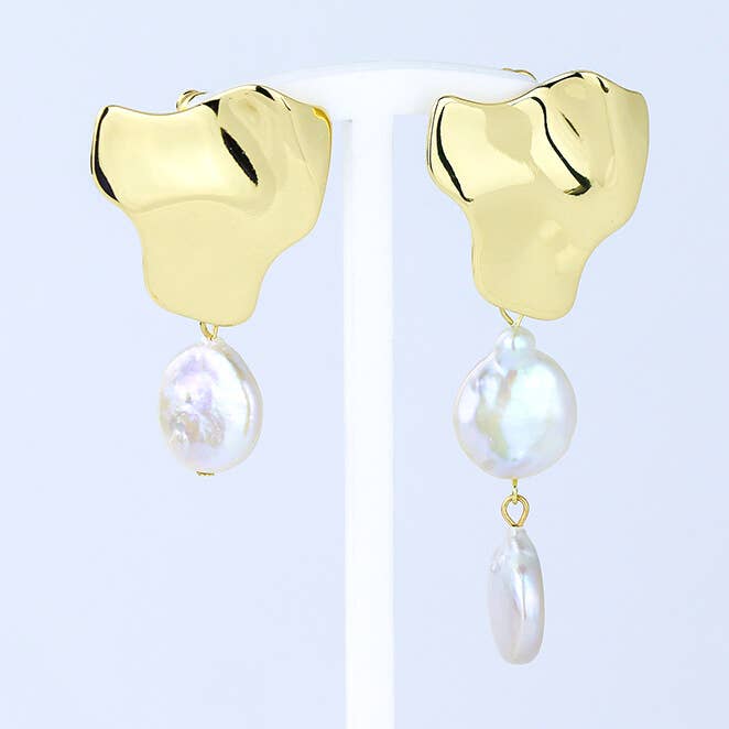 Freshwater Pearls Aventura Mismatch Earrings for engroshandel hos Vayo Pearls
