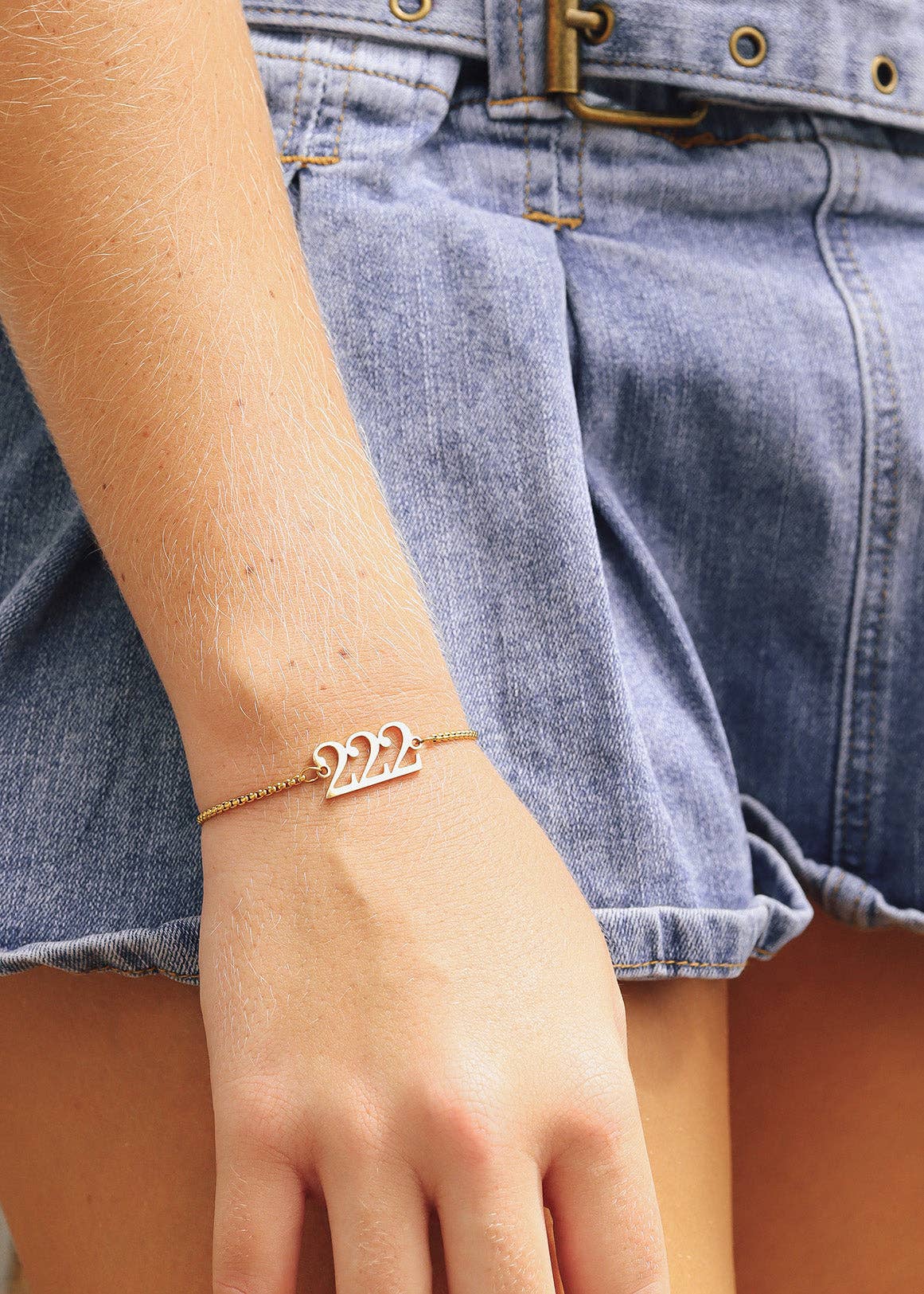 WJW – Engroshandel Armbånd med vedhæng – 18K forgyldt PVD rustfrit stål armbånd med engletal13