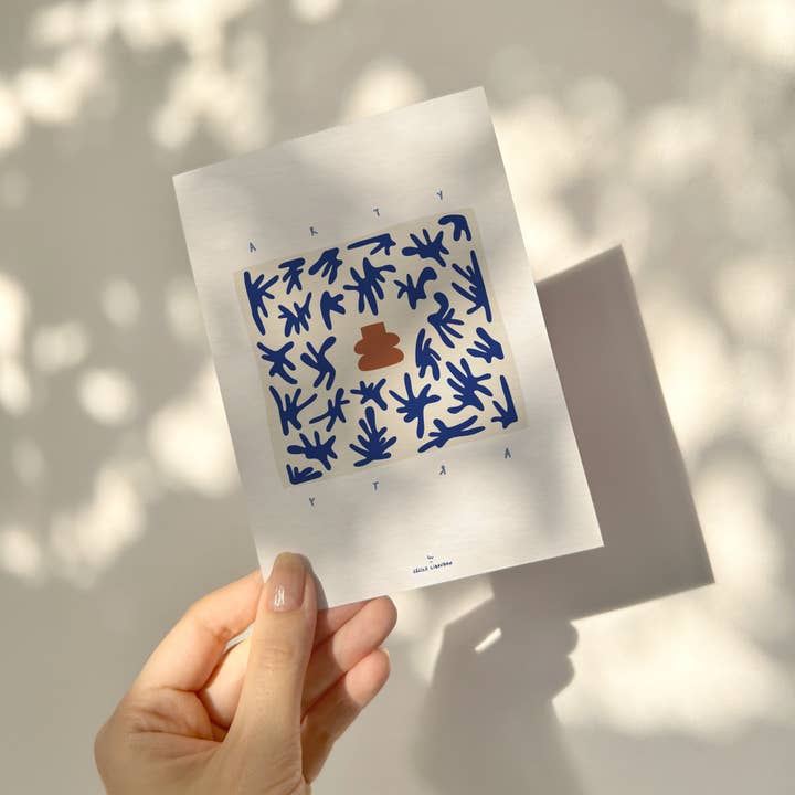 Carte de vœux illustrée moderne — ARTY pour la vente par Studio c pour toi