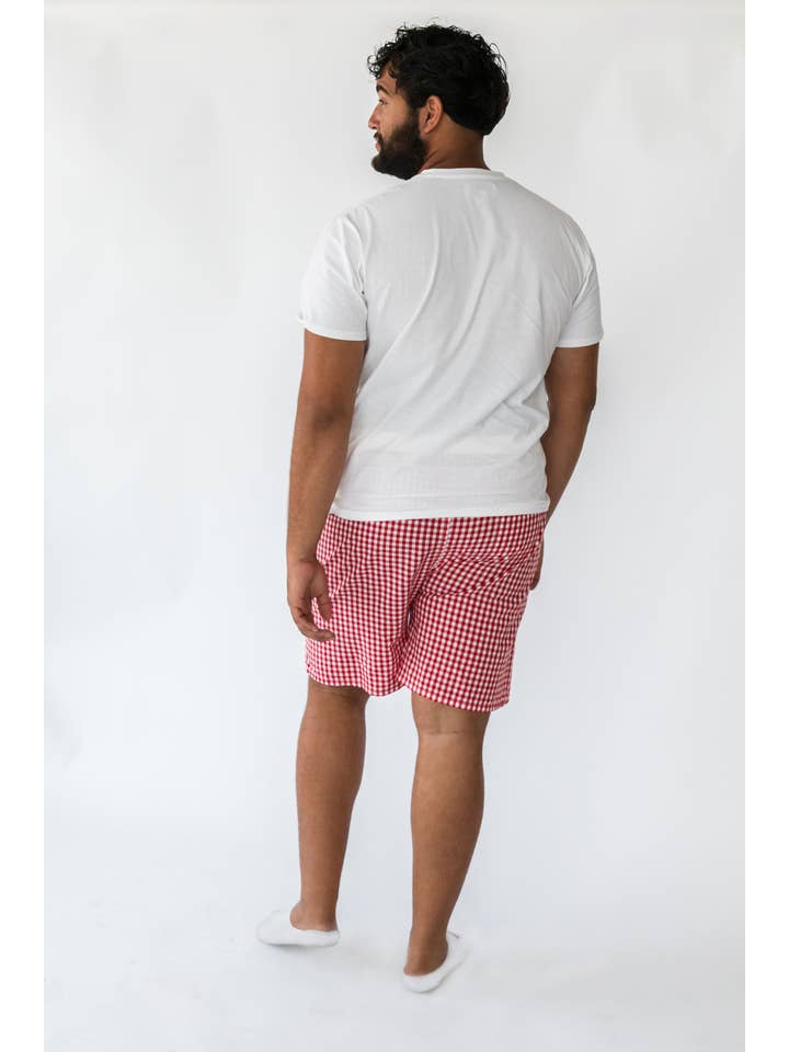 Alto Modas - Wholesale Shorts - Men's - Daniel Red Gingham Men’s Shorts