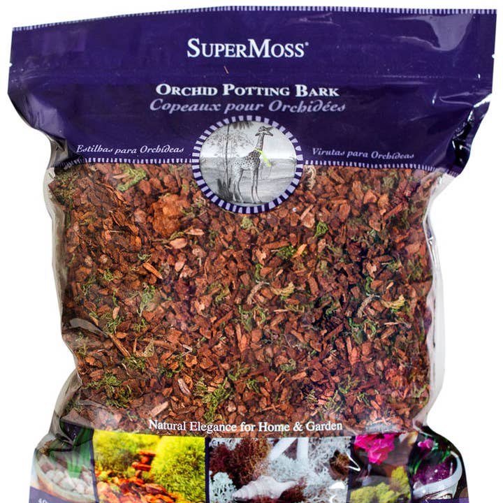 SuperMoss - Wholesale Planting/potting soil - Orchid Potting Mix, Natural, 4qt. Zip Bag0