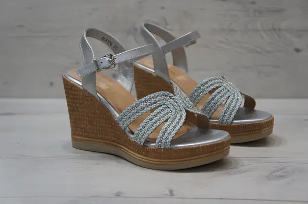 Top Staka - Wholesale Wedges - Women's - A68176Women's Summer Sparkling Wedge Cushion Platform Sandal18