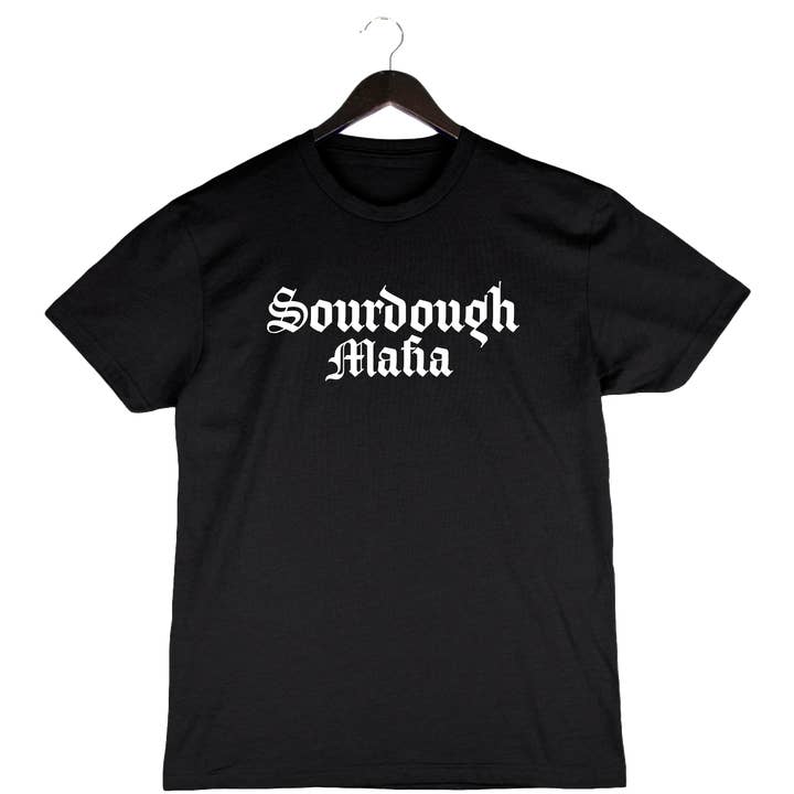 Sourdough Mafia - T-shirt unisexe à col rond - Noir pour la vente par Flavour Gallery