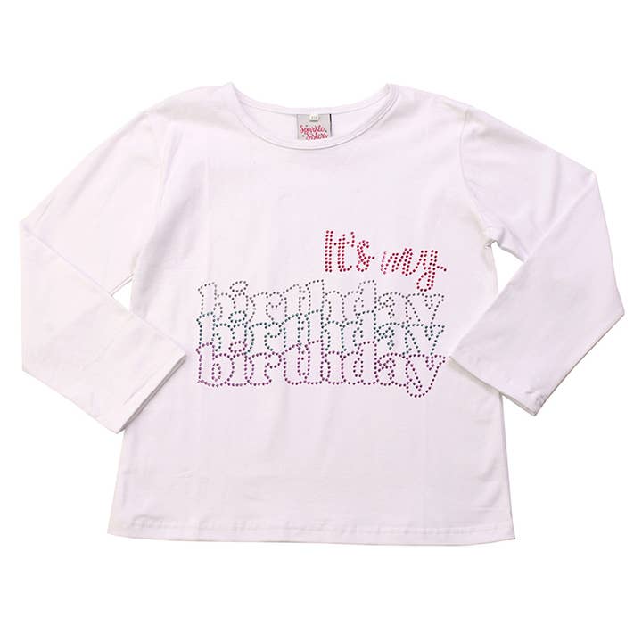 Camiseta de manga larga It's My Birthday para venta al por mayor de Sparkle Sisters by Couture Clips