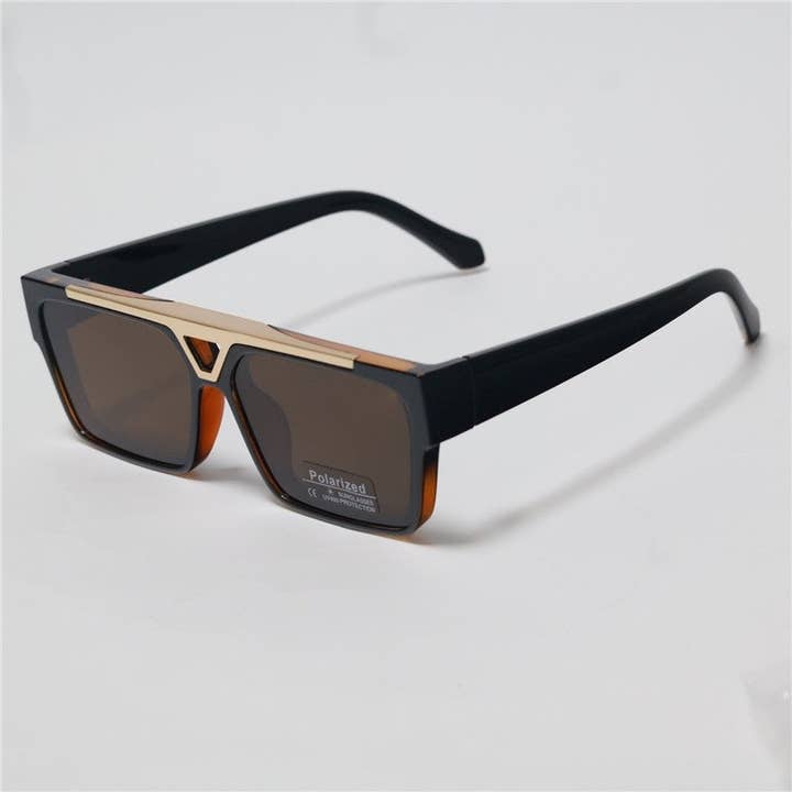 Mens Polarized Square Frame Sunglasses for wholesale by Mirazshoes WholeSale