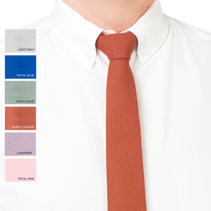 Cravates Couleur Terre de Sienne Orange Brûlé pour la vente par DucksnFoxes