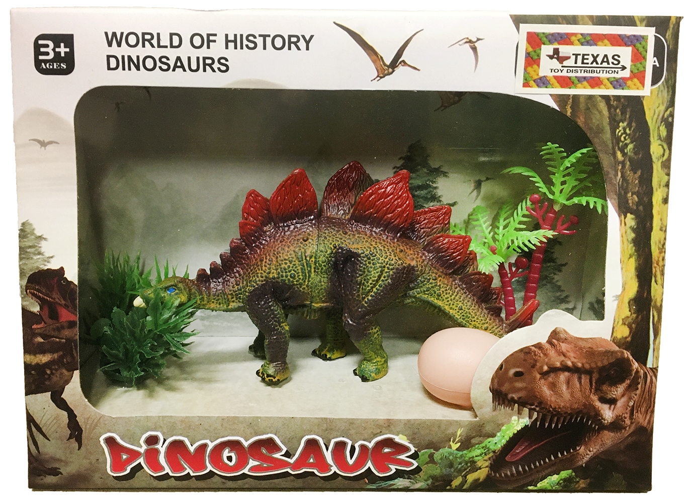 Texas Toy Distribution - Wholesale Toy Set - Kids - Dinosaur Plastic Models in Window Box5