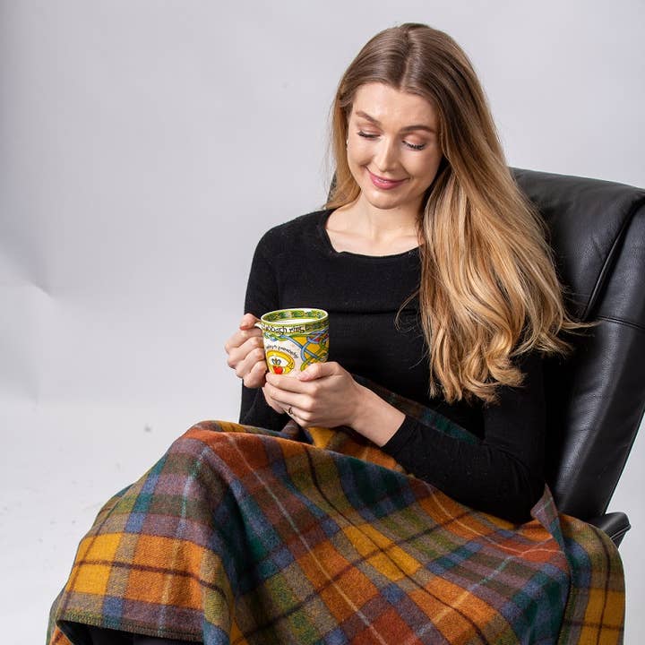 Patrick King Woollen Company - Wholesale Throw Blanket - Antique Buchanan Deluxe Knee Blanket0