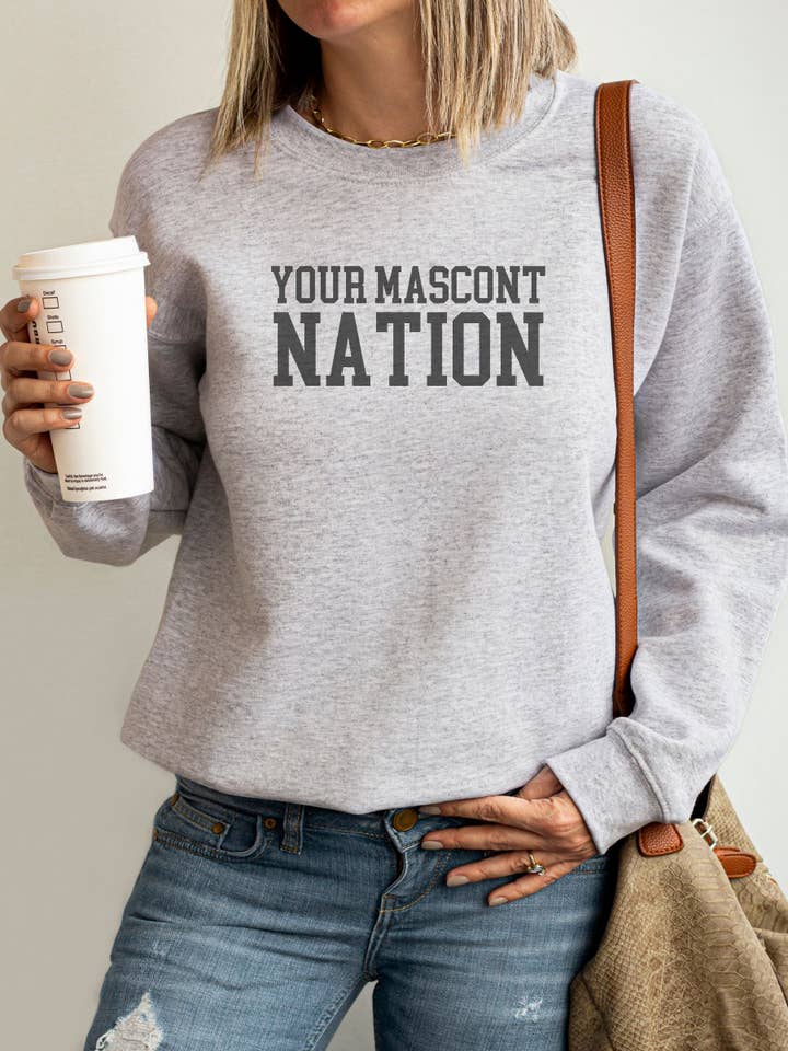 Sweat-shirt graphique personnalisé avec mascotte scolaire pour la rentrée pour la vente par Fan Gear Central