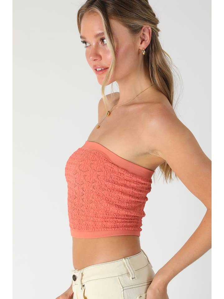 NIKIBIKI - Wholesale Bustier - Women's - NS8376 - Floral Lace Tube Top2