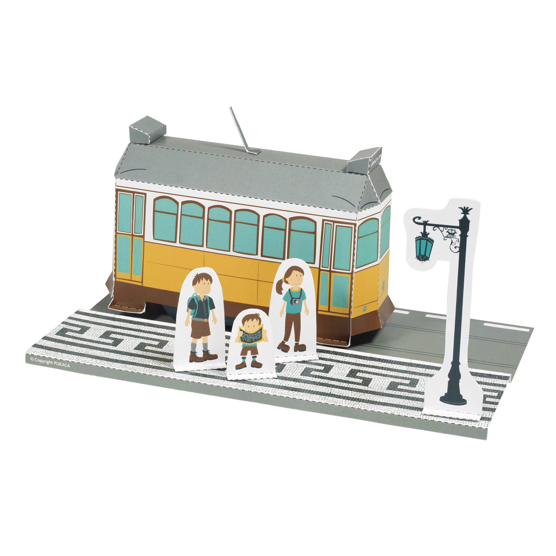 pukaca – Engroshandel Legetøjssæt - Børn – Tram Papirlegetøj4