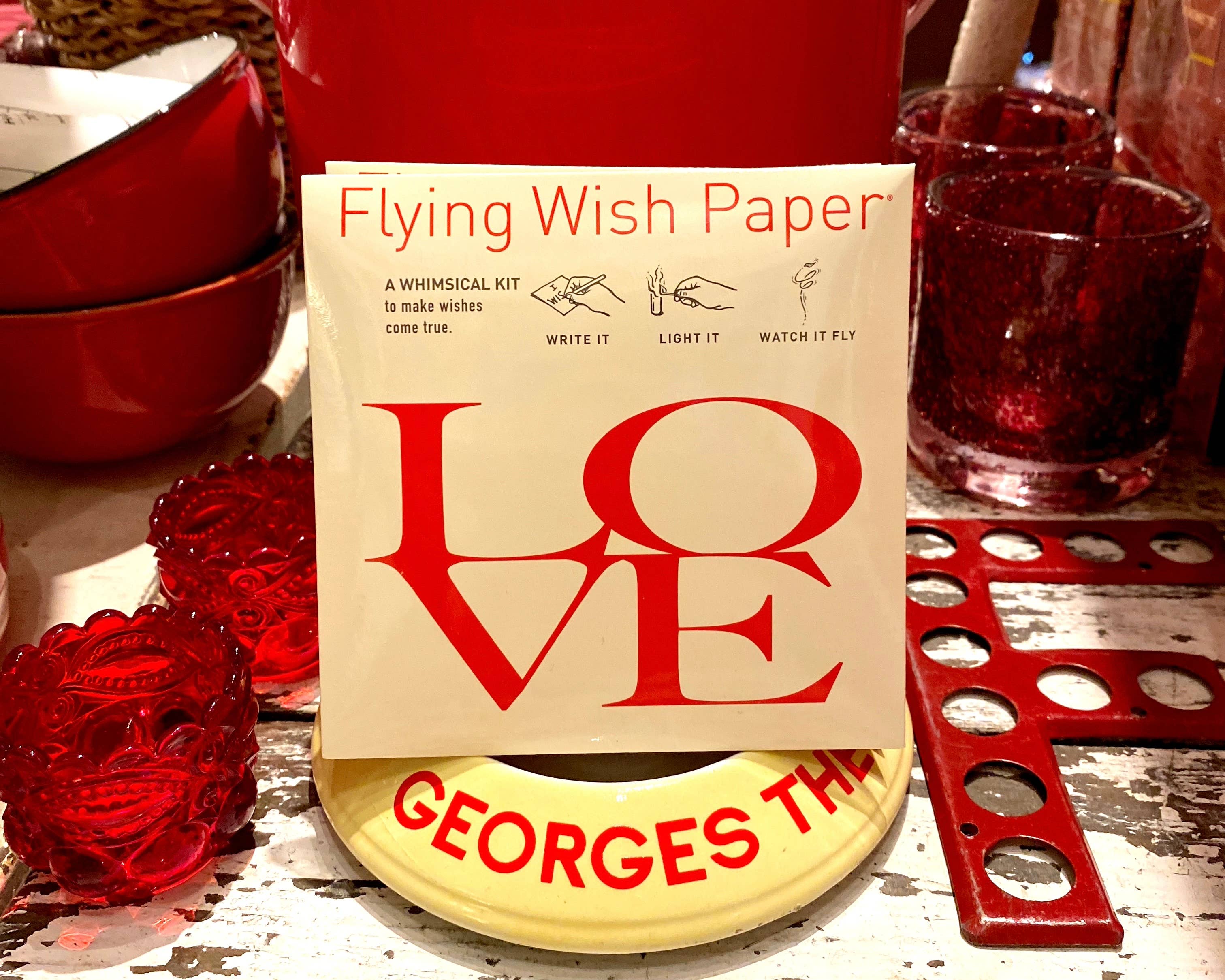 FLYING WISH PAPER ® - Wholesale Love Card - LOVE LETTERS / Mini Kit / 15 WISH PAPER™ + Accessories3