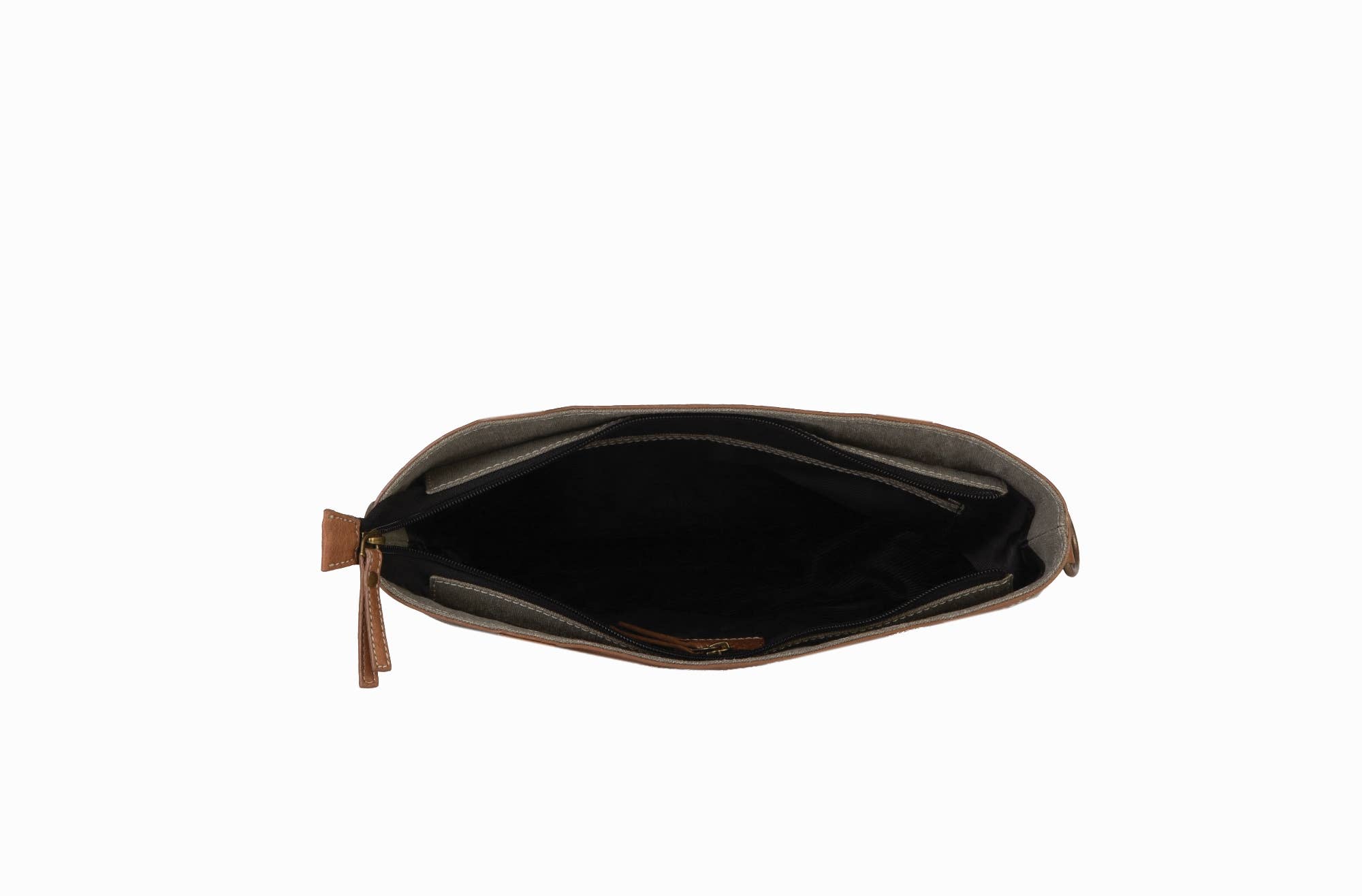 Mona B. - Wholesale Shoulder Bag - Women's - Vintage Script Up-Cycled Canvas Women's Shoulder Bag4