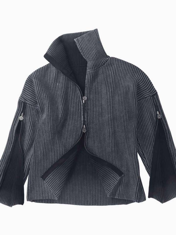 Triple Zip Cardigan for wholesale by Protémoa