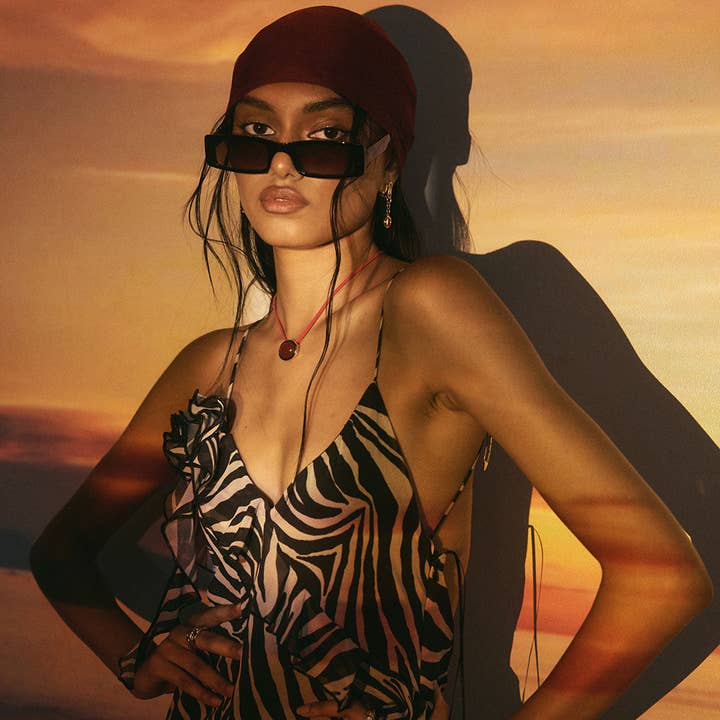 Luv AJ - Wholesale Pendant/Charm Necklace - Sunset Stone Cord Necklace- Red4