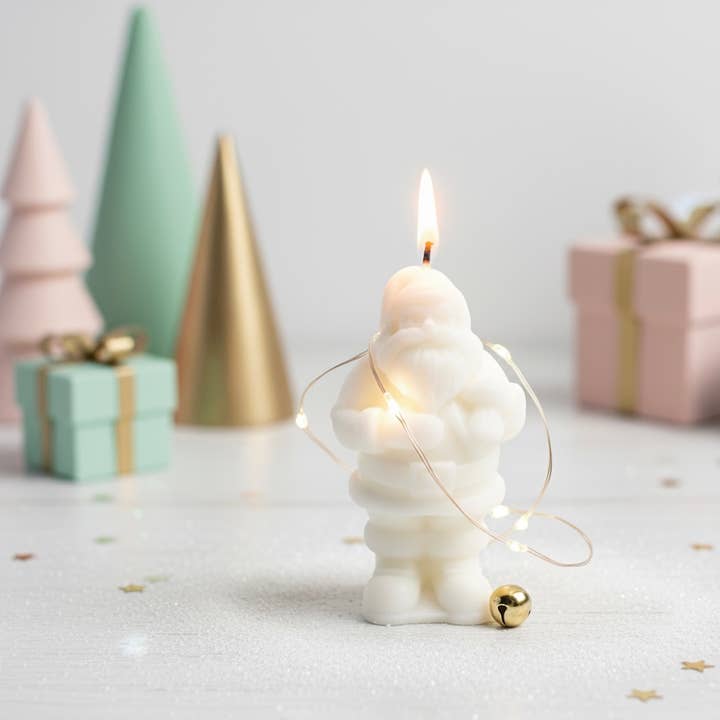 Believe Candle - Wholesale Pillar candle - Mini Santa Candle1