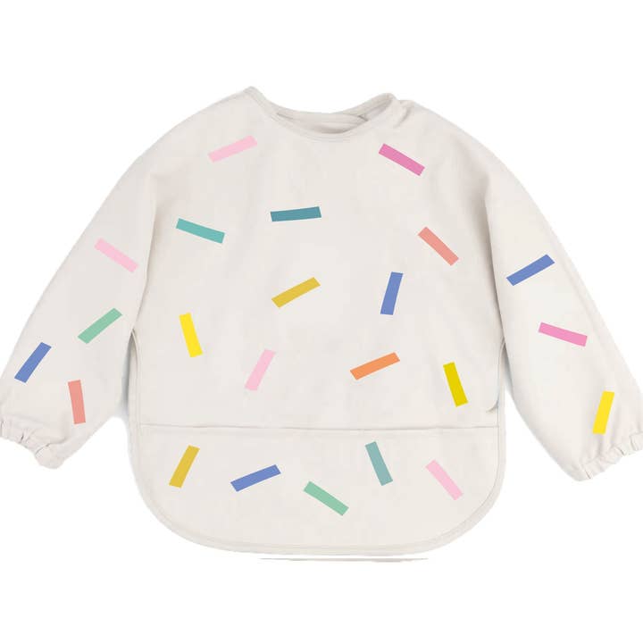 Langarm slabbetje CONFETTI voor wholesale door the cotton cloud