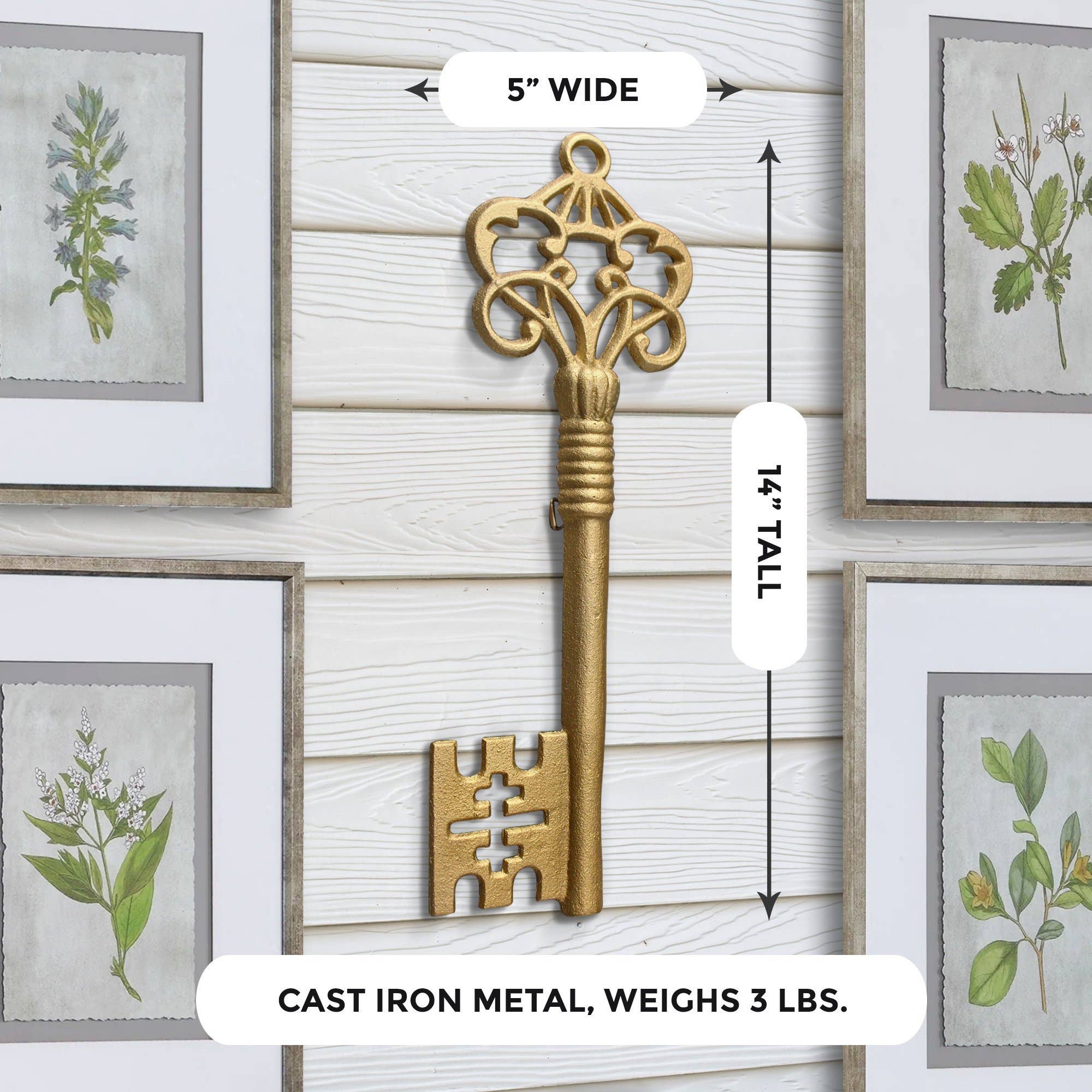 Wall Charmers - Wholesale Wall Accent - Gold Skeleton Key Wall Decor3