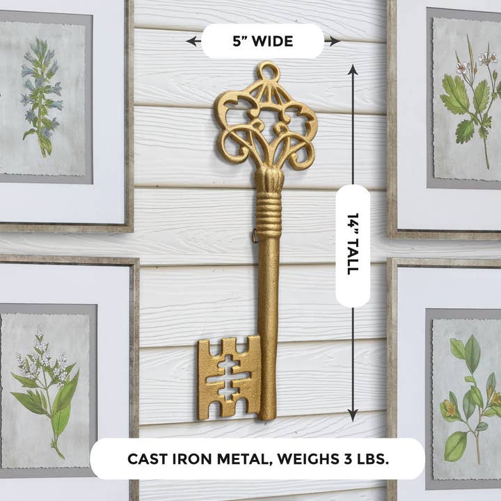 Wall Charmers - Wholesale Wall Accent - Gold Skeleton Key Wall Decor3