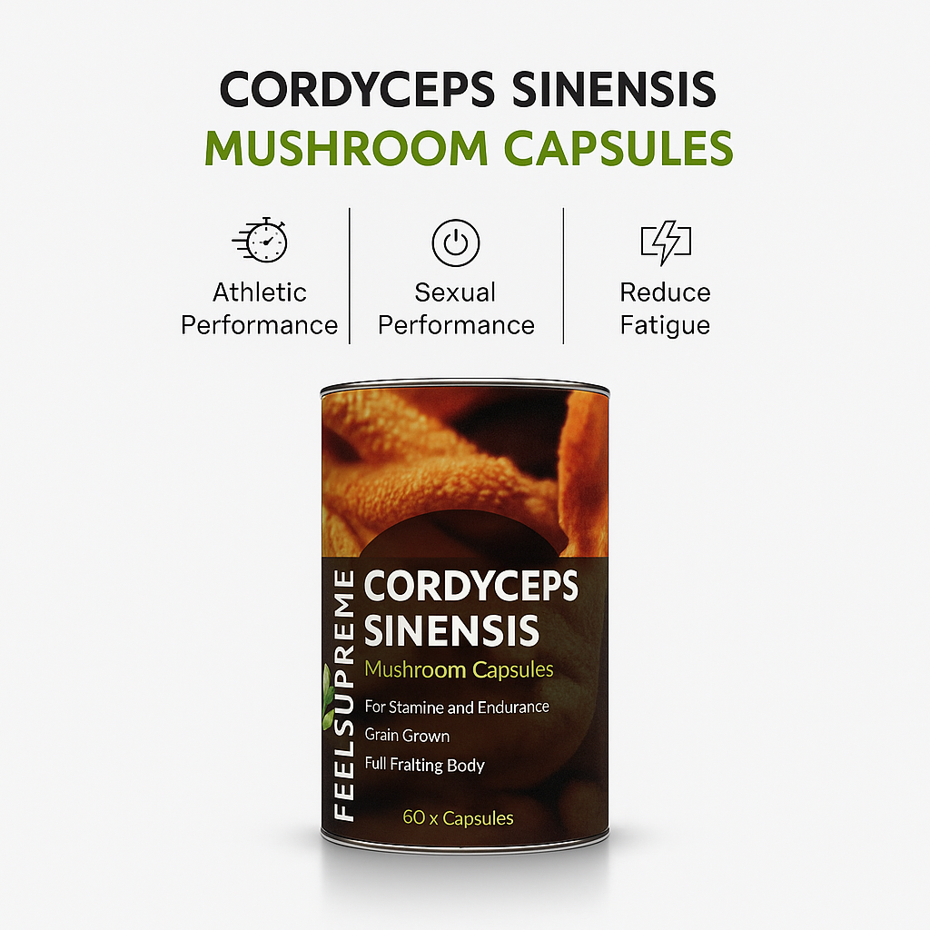 Feel Supreme - Wholesale Oral Supplement/Vitamin - Cordyceps Sinensis Mushroom Capsules | Natural Energy1