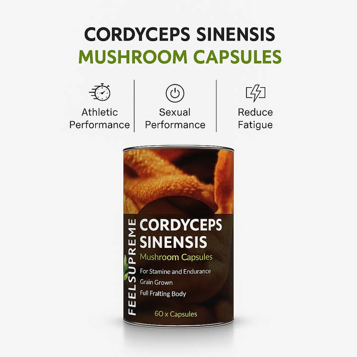 Feel Supreme - Wholesale Oral Supplement/Vitamin - Cordyceps Sinensis Mushroom Capsules | Natural Energy1