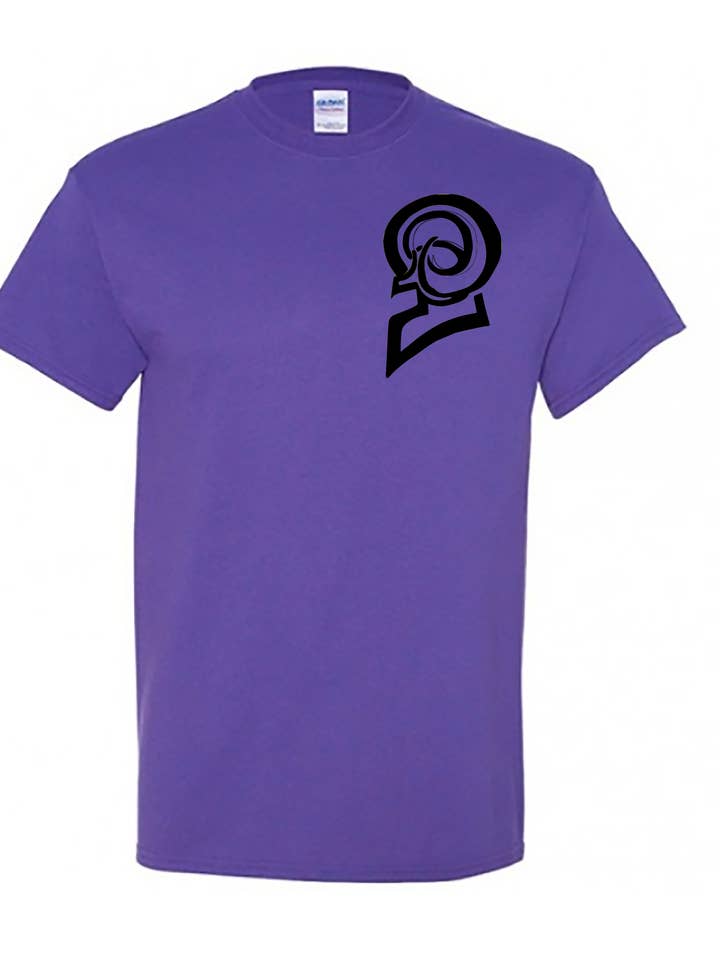 Big Swirl Pocket Blk Blu T for wholesale by Gods of Gridiron War