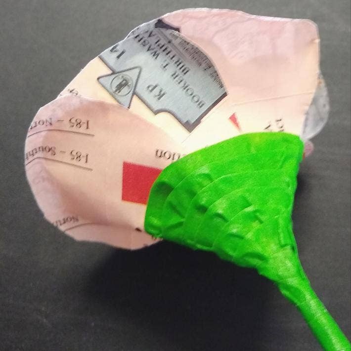 Tall Hill Upcycled - Wholesale Artificial Flowers - Paper Roses2