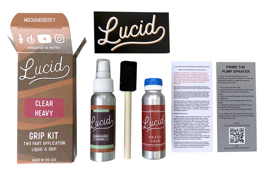 Lucid Grip - Wholesale Sporting Accessories - Lucid Grip - Clear Spray on Grip Tape Kit9