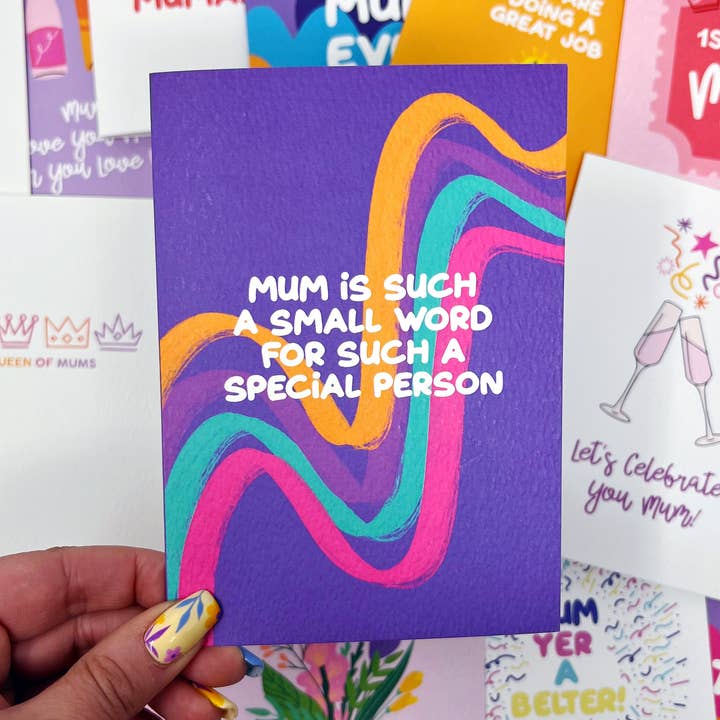 Mama is zo'n klein woord voor zo'n speciale persoonskaart voor wholesale door Xoxo Designs by Ruth