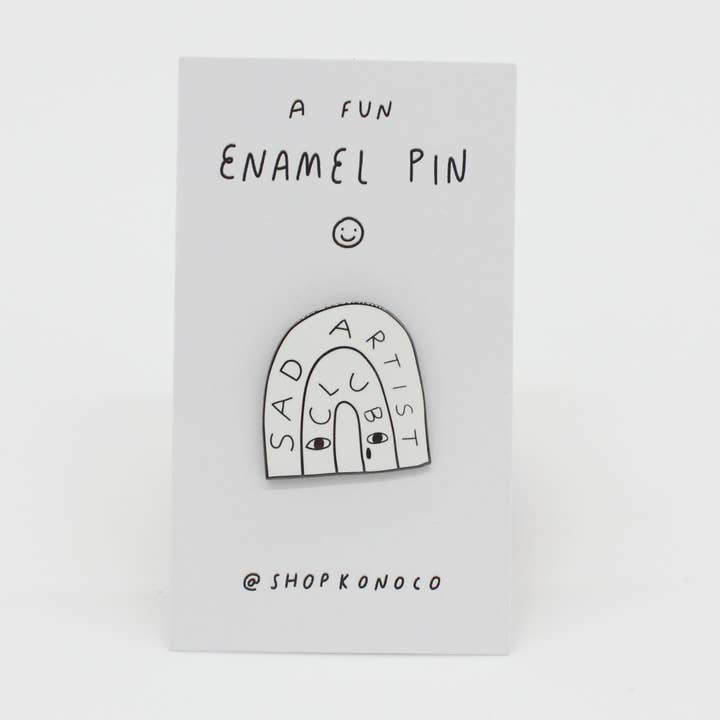 Sad Artist Club Enamel Pin for wholesale by Konoco