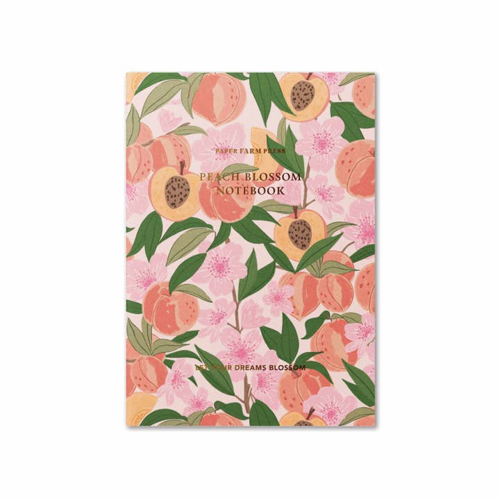 Paper Farm Press - Wholesale Notebook - Let your Dreams Blossom Peach Blossom Stitched Notebook2