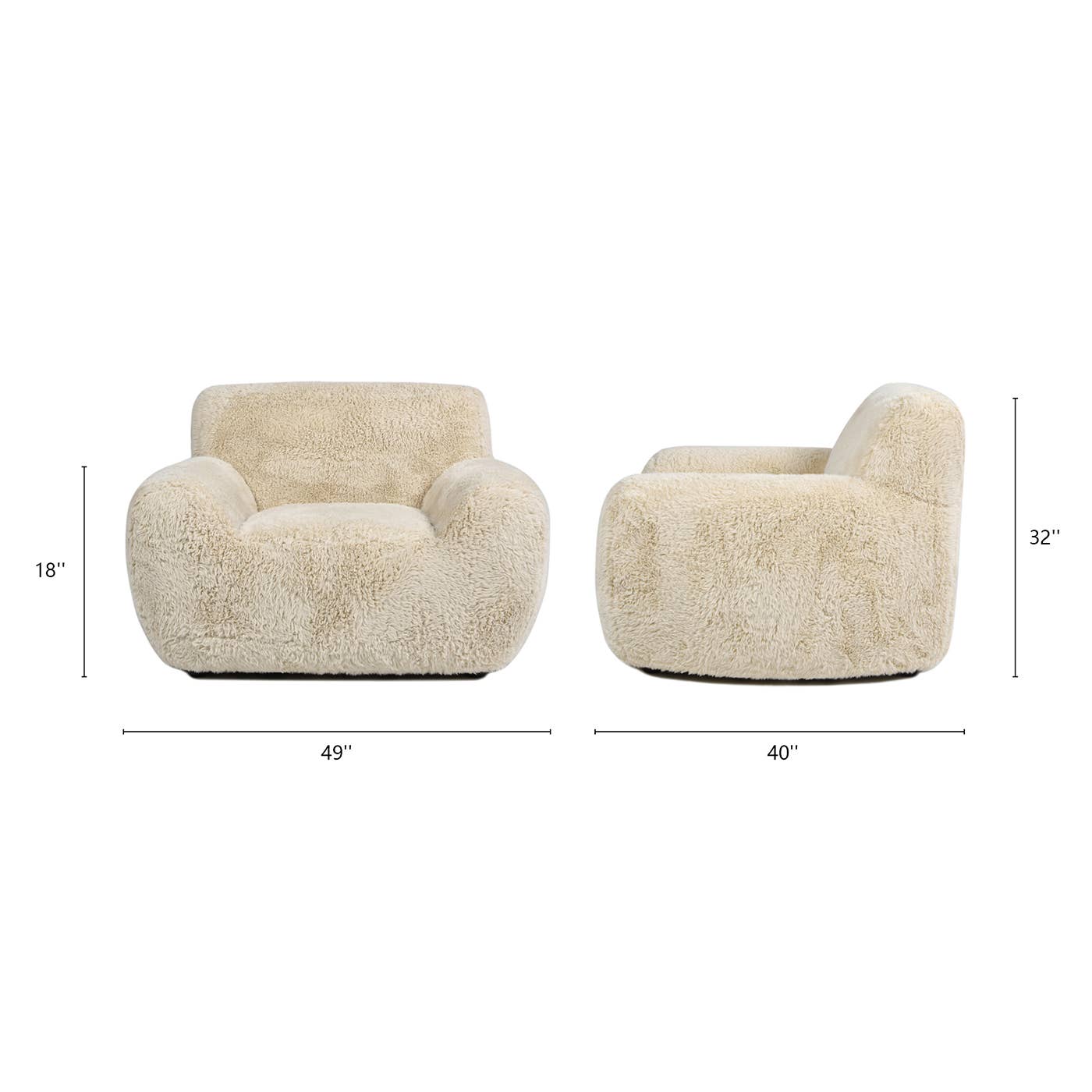 Jennifer Taylor Home - Wholesale Chair - Summit Faux Sheepskin Large Overstuffed Seating Collection7