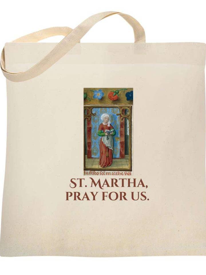 Bolsa de Lona Católica Santa Marta Ruega por Nosotros 6686 para venta al por mayor de Sal Et Lux