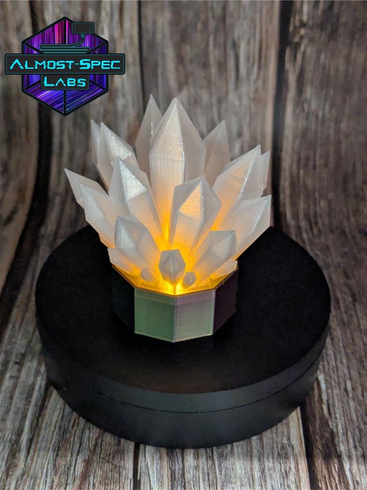 Lumière LED en cristal pour la vente par Almost Spec Labs