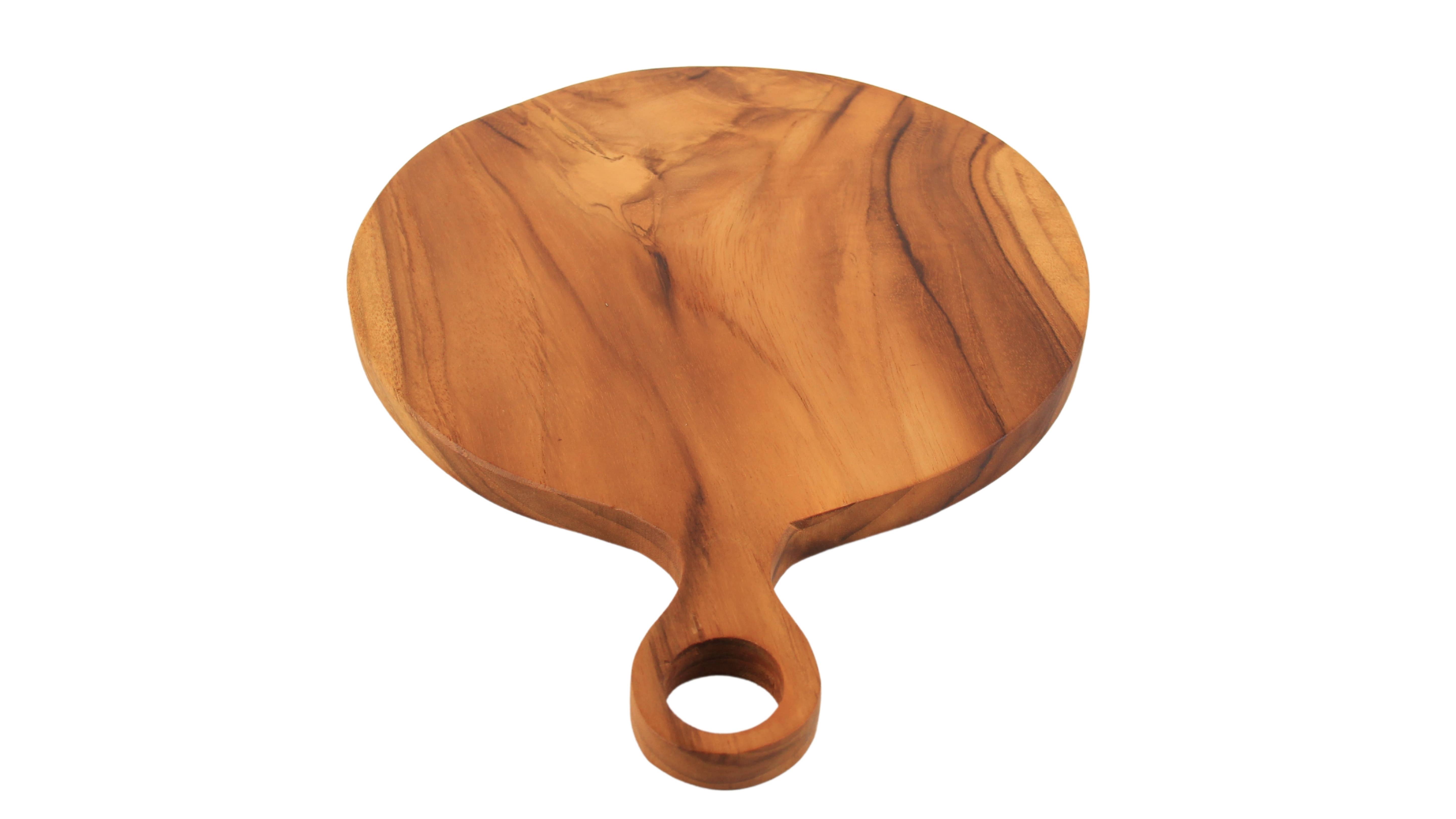 Andaluca - Wholesale Cheese Board - Round Teak Charcuterie Board4